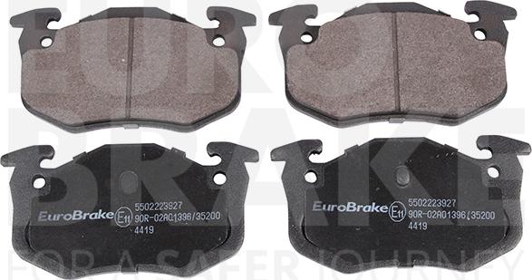 Eurobrake 5502223927 - Kit pastiglie freno, Freno a disco autozon.pro