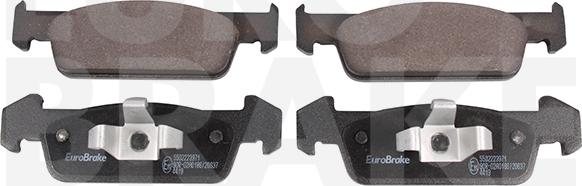 Eurobrake 5502223971 - Kit pastiglie freno, Freno a disco autozon.pro