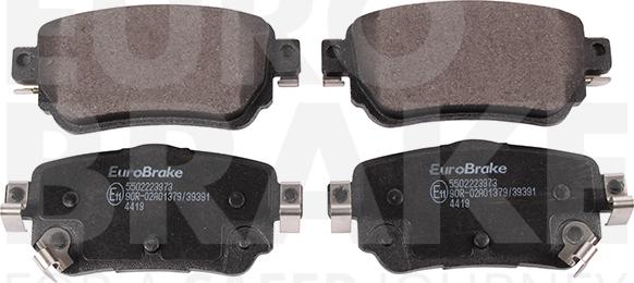 Eurobrake 5502223973 - Kit pastiglie freno, Freno a disco autozon.pro