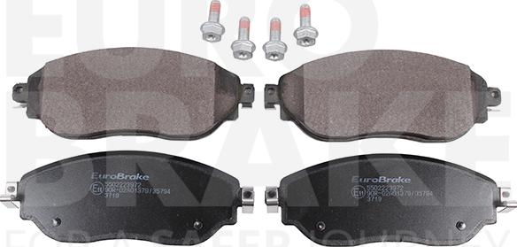 Eurobrake 5502223972 - Kit pastiglie freno, Freno a disco autozon.pro