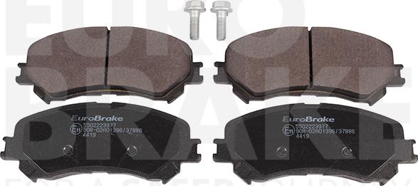 Eurobrake 5502223977 - Kit pastiglie freno, Freno a disco autozon.pro