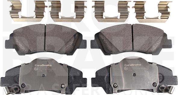 Eurobrake 5502223450 - Kit pastiglie freno, Freno a disco autozon.pro