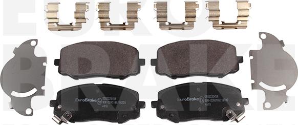 Eurobrake 5502223458 - Kit pastiglie freno, Freno a disco autozon.pro