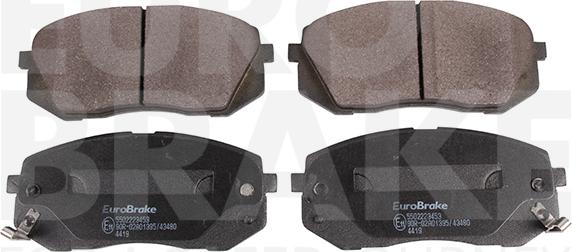 Eurobrake 5502223453 - Kit pastiglie freno, Freno a disco autozon.pro