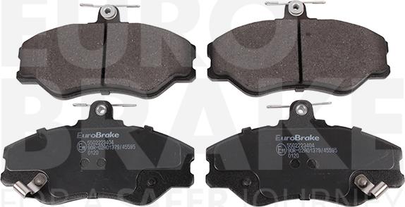 Eurobrake 5502223404 - Kit pastiglie freno, Freno a disco autozon.pro