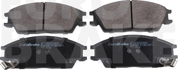 Eurobrake 5502223403 - Kit pastiglie freno, Freno a disco autozon.pro