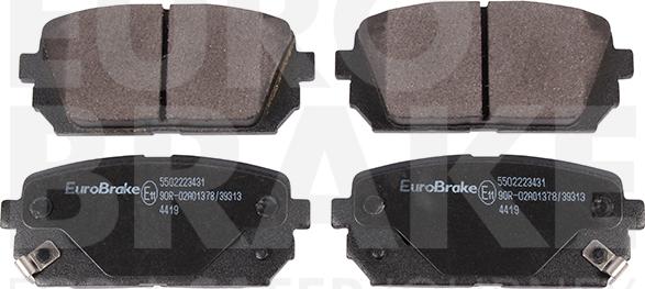 Eurobrake 5502223431 - Kit pastiglie freno, Freno a disco autozon.pro