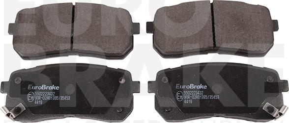 Eurobrake 5502223432 - Kit pastiglie freno, Freno a disco autozon.pro