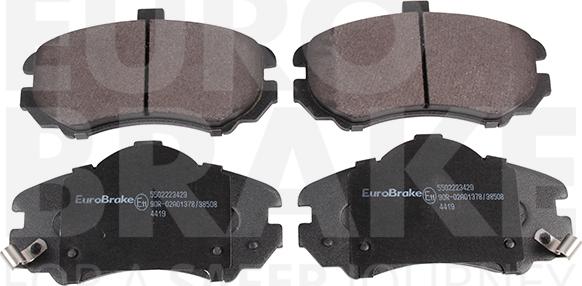 Eurobrake 5502223429 - Kit pastiglie freno, Freno a disco autozon.pro