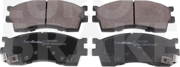 Eurobrake 5502223507 - Kit pastiglie freno, Freno a disco autozon.pro