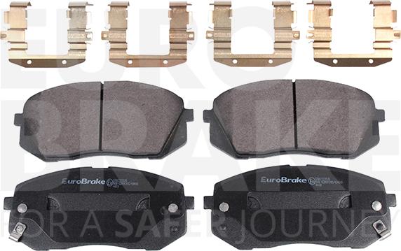 Eurobrake 5502223535 - Kit pastiglie freno, Freno a disco autozon.pro