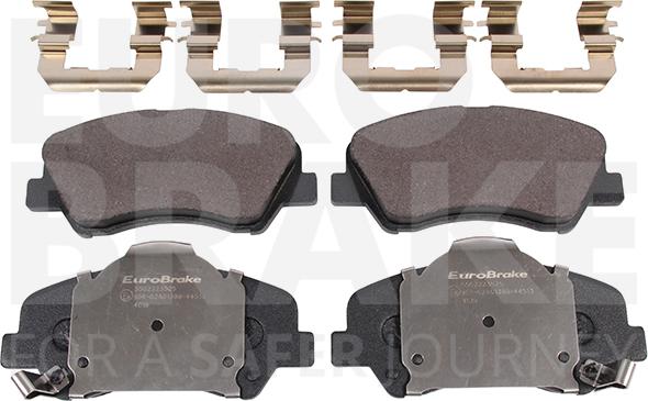 Eurobrake 5502223525 - Kit pastiglie freno, Freno a disco autozon.pro