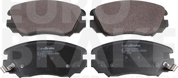 Eurobrake 5502223640 - Kit pastiglie freno, Freno a disco autozon.pro