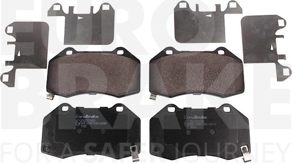 Eurobrake 5502223650 - Kit pastiglie freno, Freno a disco autozon.pro