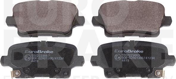 Eurobrake 5502223663 - Kit pastiglie freno, Freno a disco autozon.pro