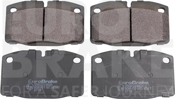 Eurobrake 5502223606 - Kit pastiglie freno, Freno a disco autozon.pro