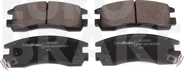 Eurobrake 5502223616 - Kit pastiglie freno, Freno a disco autozon.pro