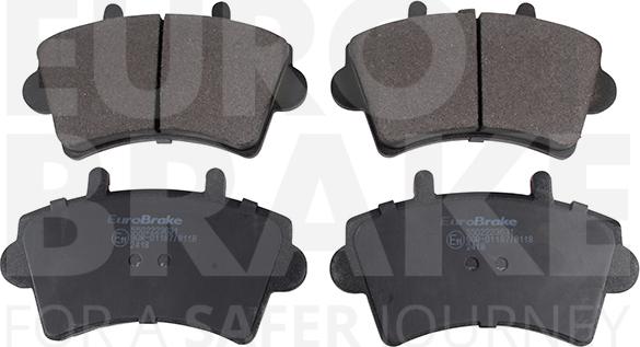 Eurobrake 5502223631 - Kit pastiglie freno, Freno a disco autozon.pro