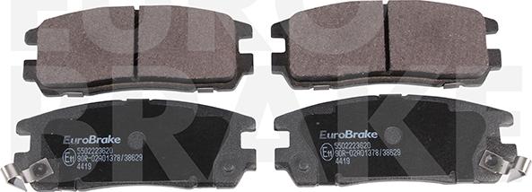 Eurobrake 5502223620 - Kit pastiglie freno, Freno a disco autozon.pro