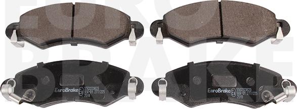 Eurobrake 5502223623 - Kit pastiglie freno, Freno a disco autozon.pro