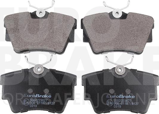 Eurobrake 5502223627 - Kit pastiglie freno, Freno a disco autozon.pro