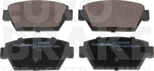 Eurobrake 5502223009 - Kit pastiglie freno, Freno a disco autozon.pro