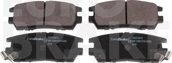 Eurobrake 5502223019 - Kit pastiglie freno, Freno a disco autozon.pro