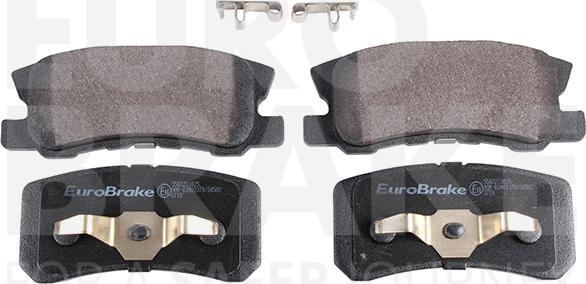 Eurobrake 5502223025 - Kit pastiglie freno, Freno a disco autozon.pro