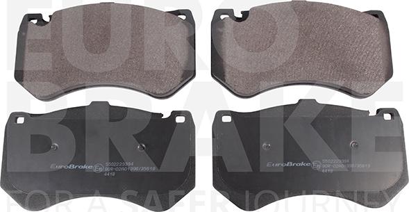 Eurobrake 5502223394 - Kit pastiglie freno, Freno a disco autozon.pro