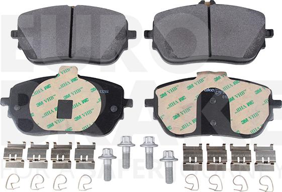 Eurobrake 5502223398 - Kit pastiglie freno, Freno a disco autozon.pro