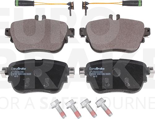 Eurobrake 5502223393 - Kit pastiglie freno, Freno a disco autozon.pro