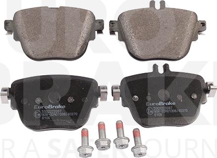 Eurobrake 5502223397 - Kit pastiglie freno, Freno a disco autozon.pro