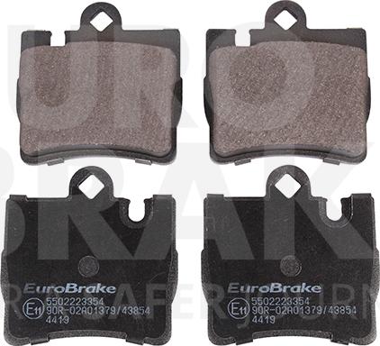 Eurobrake 5502223354 - Kit pastiglie freno, Freno a disco autozon.pro