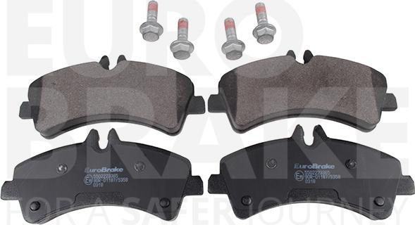 Eurobrake 5502223365 - Kit pastiglie freno, Freno a disco autozon.pro