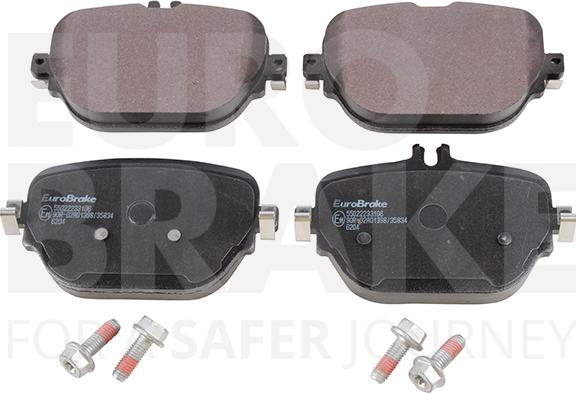 Eurobrake 55022233106 - Kit pastiglie freno, Freno a disco autozon.pro