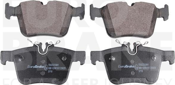 Eurobrake 5502223381 - Kit pastiglie freno, Freno a disco autozon.pro