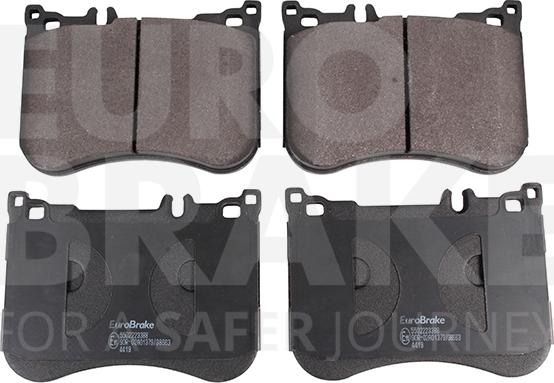 Eurobrake 5502223388 - Kit pastiglie freno, Freno a disco autozon.pro