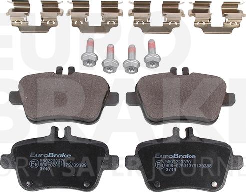 Eurobrake 5502223370 - Kit pastiglie freno, Freno a disco autozon.pro