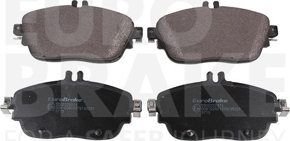 Eurobrake 5502223371 - Kit pastiglie freno, Freno a disco autozon.pro