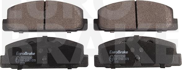 Eurobrake 5502223240 - Kit pastiglie freno, Freno a disco autozon.pro