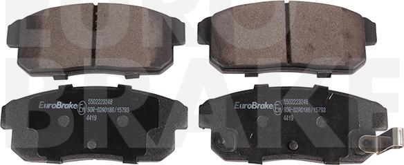 Eurobrake 5502223248 - Kit pastiglie freno, Freno a disco autozon.pro