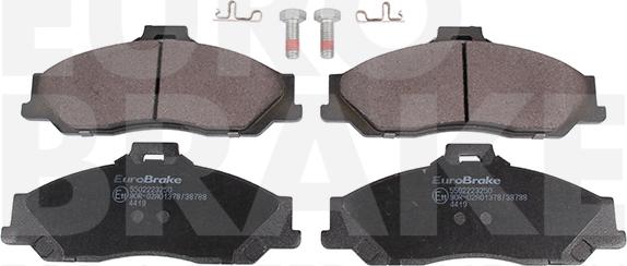 Eurobrake 5502223250 - Kit pastiglie freno, Freno a disco autozon.pro