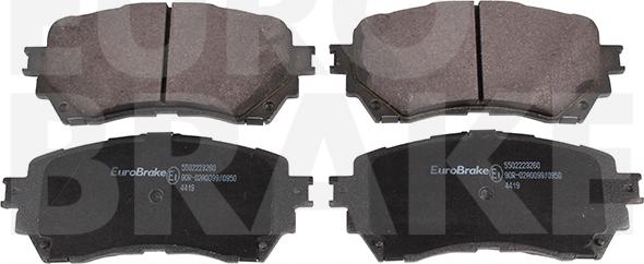 Eurobrake 5502223260 - Kit pastiglie freno, Freno a disco autozon.pro