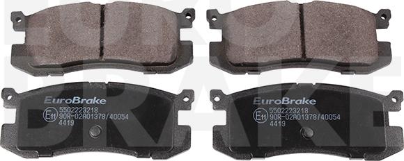 Eurobrake 5502223218 - Kit pastiglie freno, Freno a disco autozon.pro