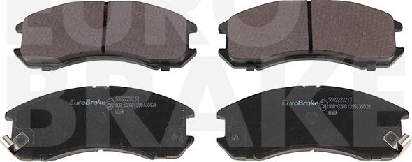 Eurobrake 5502223213 - Kit pastiglie freno, Freno a disco autozon.pro