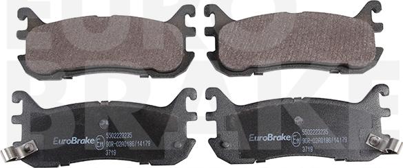 Eurobrake 5502223235 - Kit pastiglie freno, Freno a disco autozon.pro