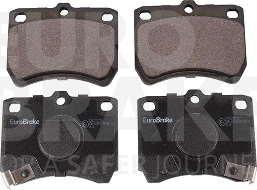 Eurobrake 5502223230 - Kit pastiglie freno, Freno a disco autozon.pro