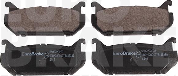 Eurobrake 5502223233 - Kit pastiglie freno, Freno a disco autozon.pro