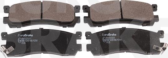 Eurobrake 5502223237 - Kit pastiglie freno, Freno a disco autozon.pro