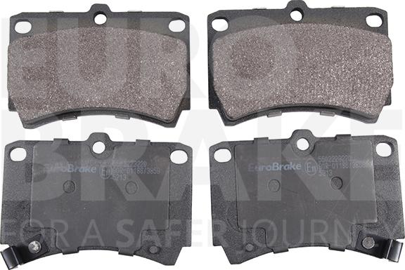 Eurobrake 5502223220 - Kit pastiglie freno, Freno a disco autozon.pro